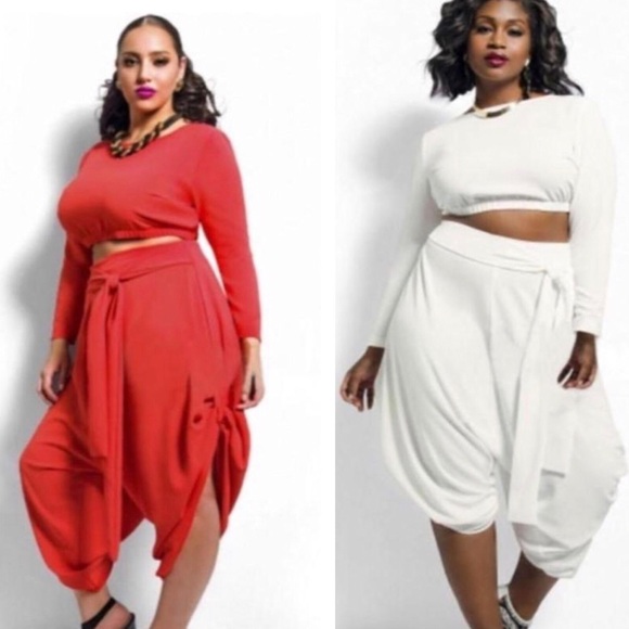 Winter Sale❄️ Fierce Crop Top Pants Set - Picture 1 of 7